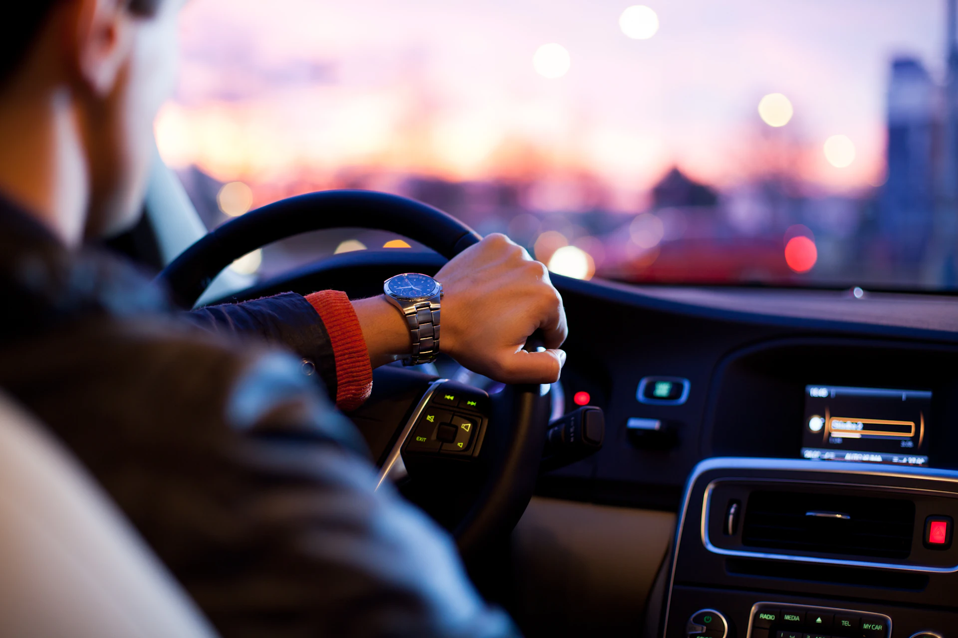 Vehicle moving fast on highway