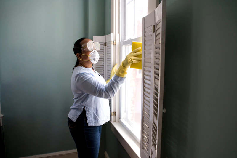 Professional cleaning service for corporate office